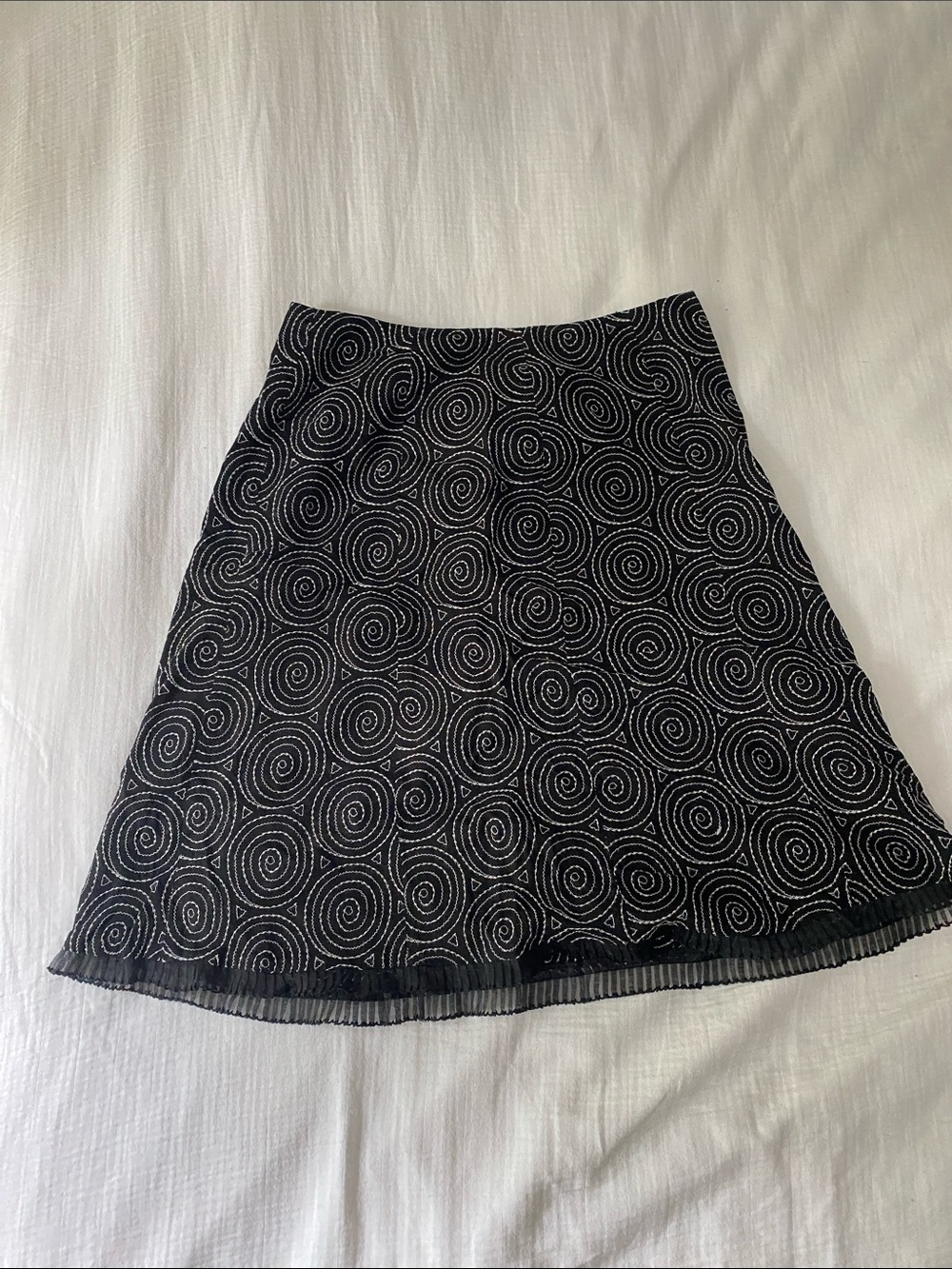 Ann Taylor Spiral A-Line MIDI Skirt